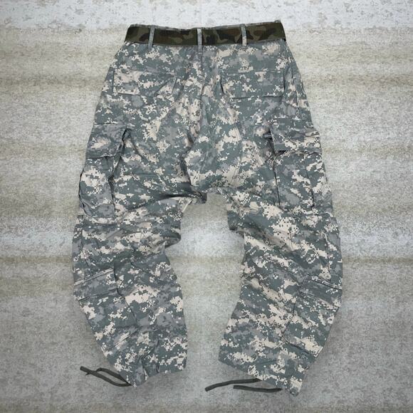Vintage Military Digital Camo Tactical Pants Baggy Wide Leg Medium XShort 90s